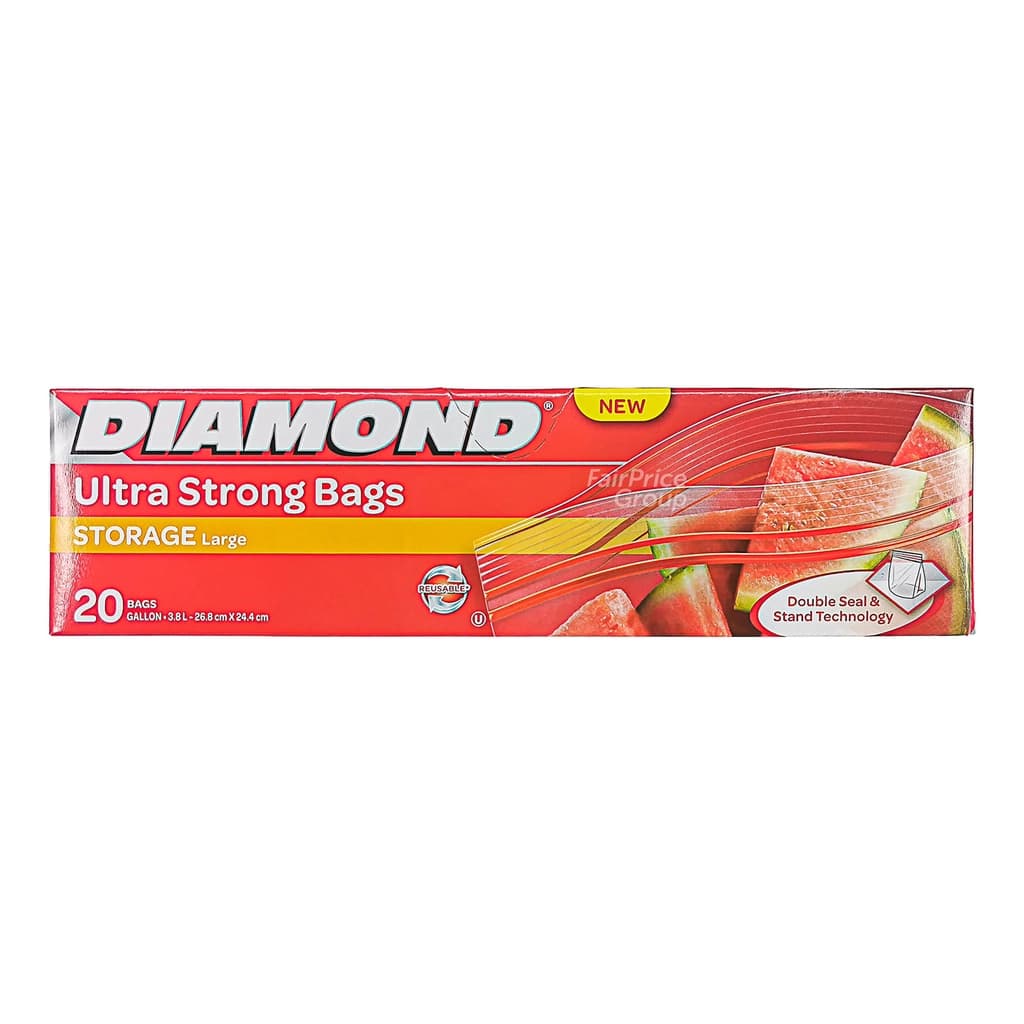 Dimond Zip Bag 27.9X26.8CM. Pack 20