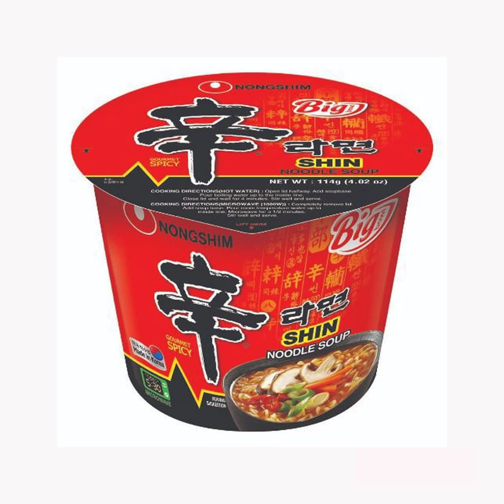 Nong Shim Shin Big Bowl Soup Spicy 114G.