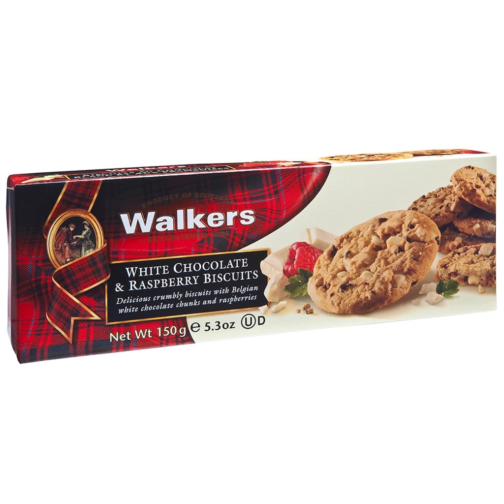 Walkers Biscuit White Choc & Raspberry 150G. 