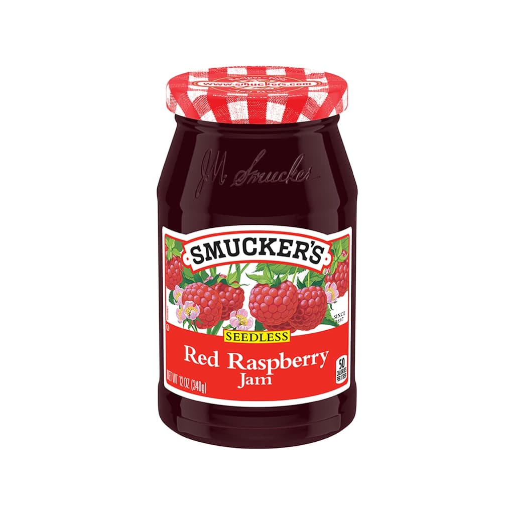 SMUCKER’S SEEDLESS RED RASPBERRY JAM 340g.