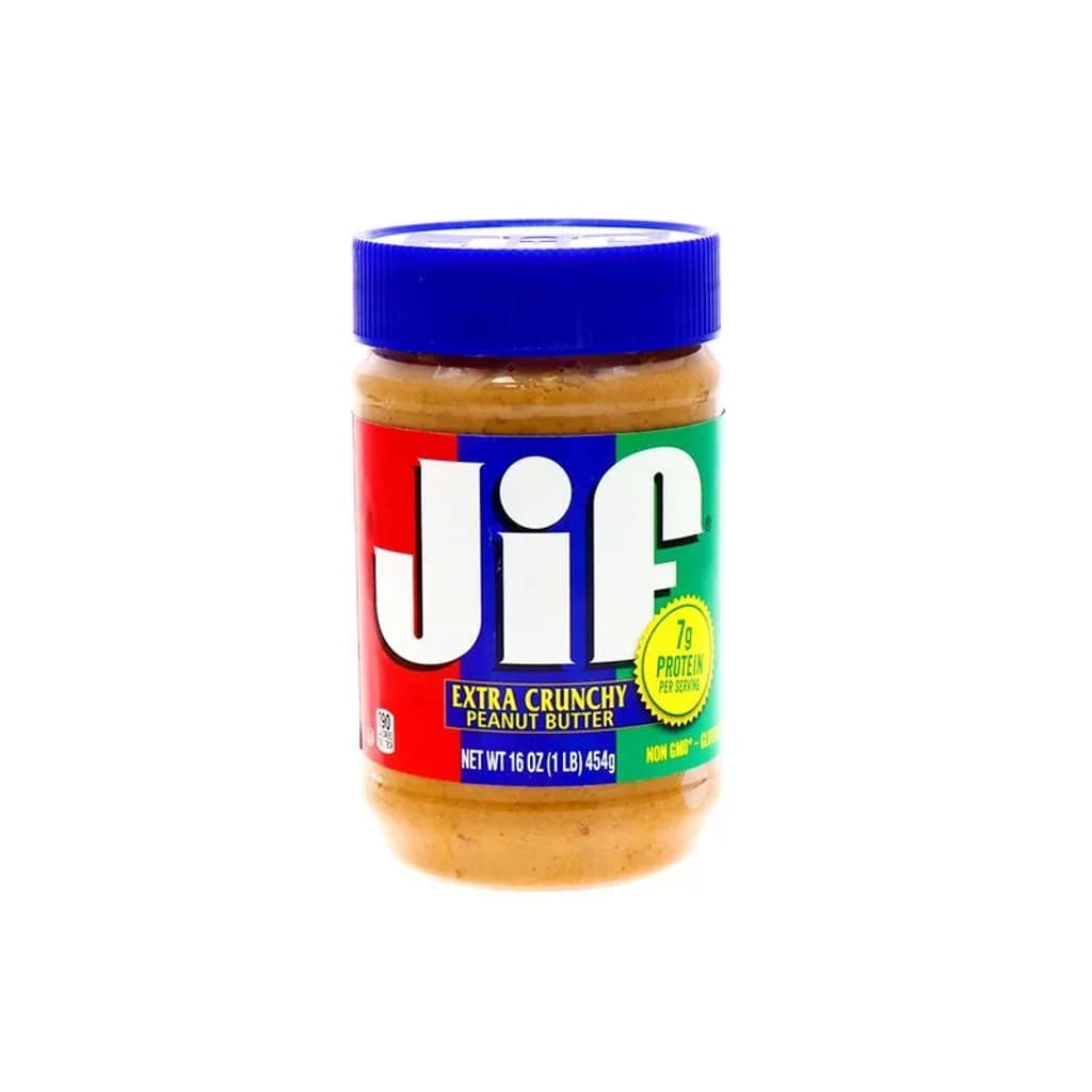 จิฟ ครั้นชี พีนัตบัตเตอร์ ถั่วลิสงบดหยาบ 454ก.