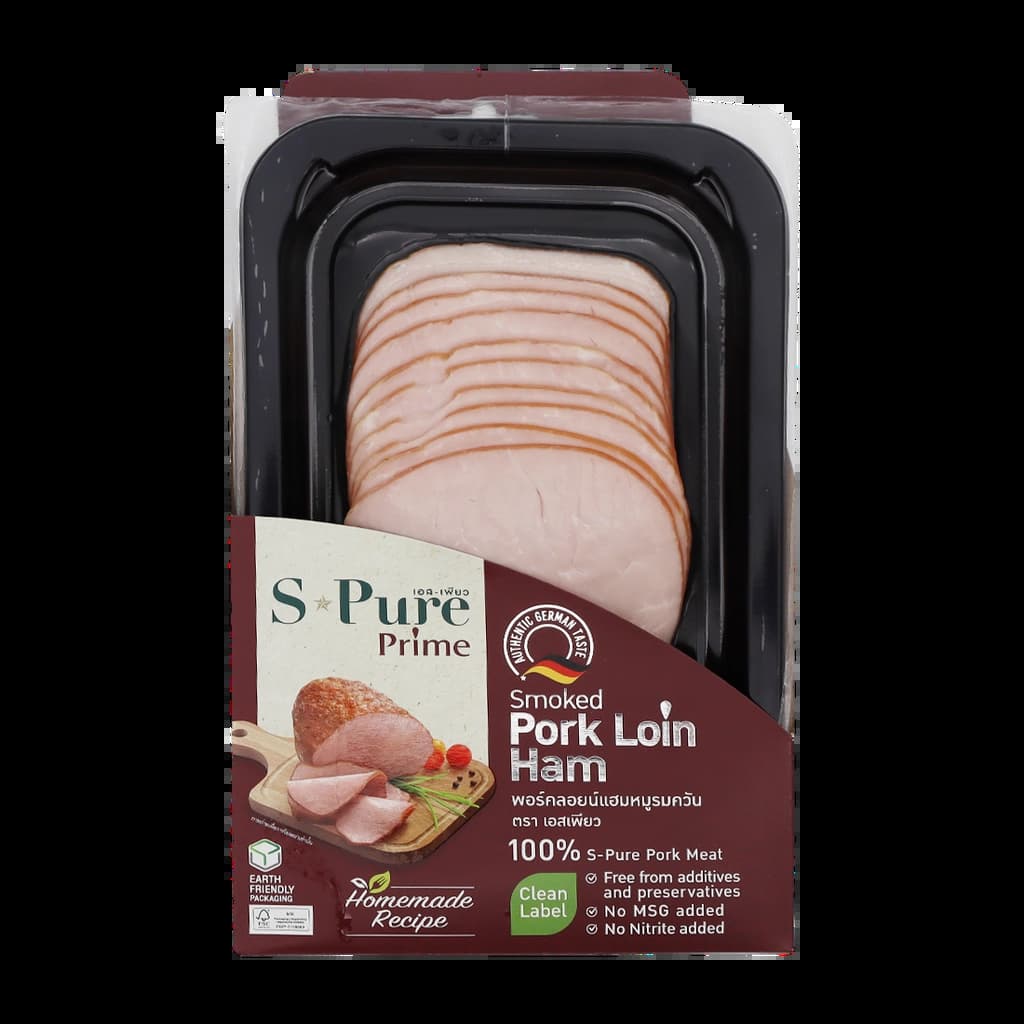 S-PURE SMOKED PORK LOIN HAM 150G