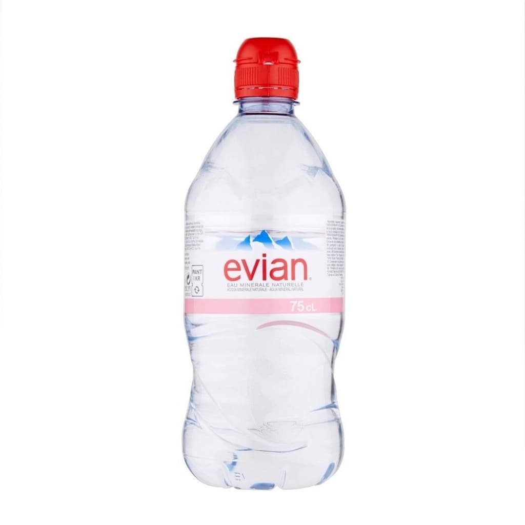 Evian Natural Mineral Water Rebirth 750ML.