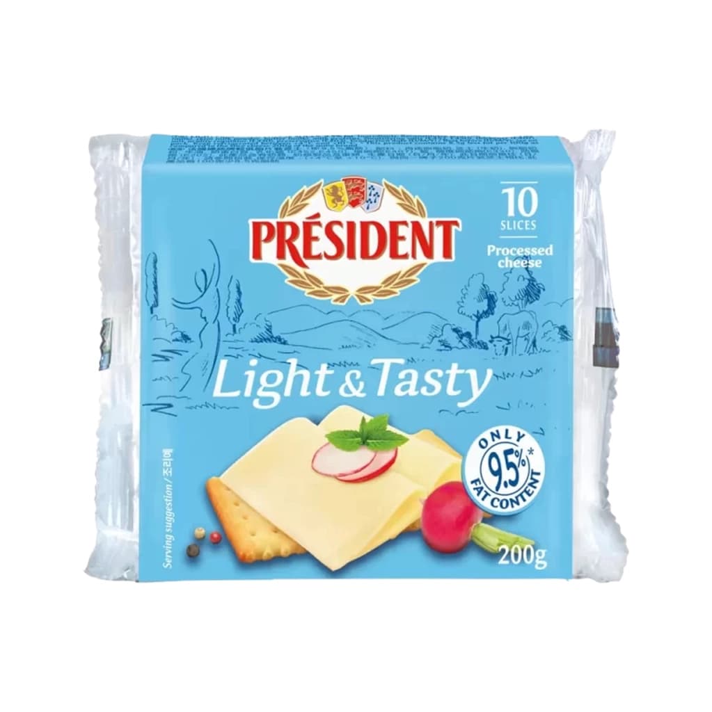 President Processed Cheese Light 200G.