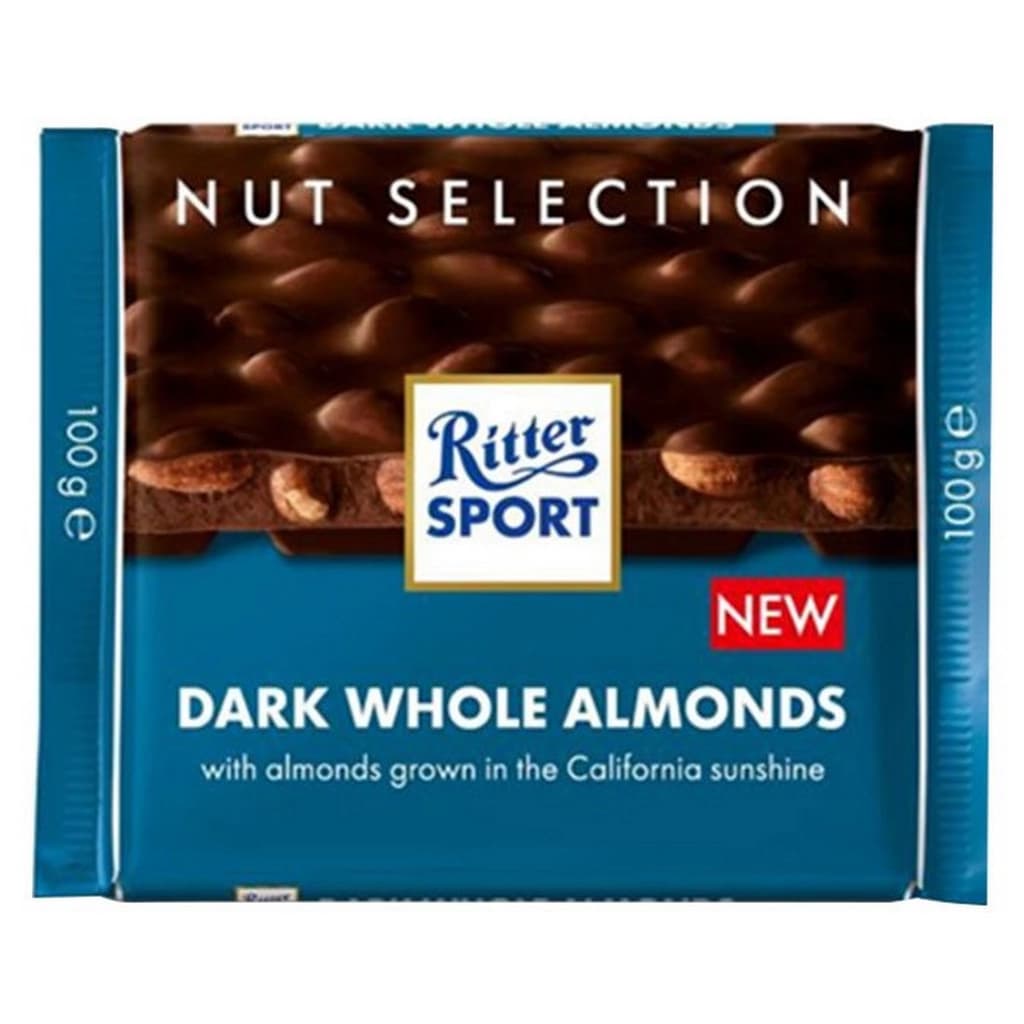 Ritter Sport Dark Whole Almond 100G.
