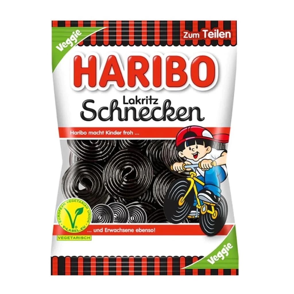 Haribo Lakritz Schnecken 175 g. 1x34