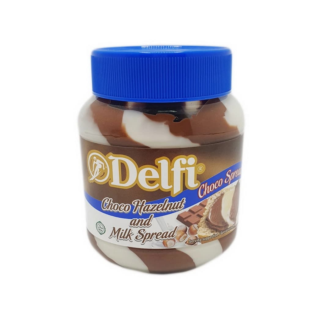 Delfi Choco Hazelnut and Milk Spread 350G.