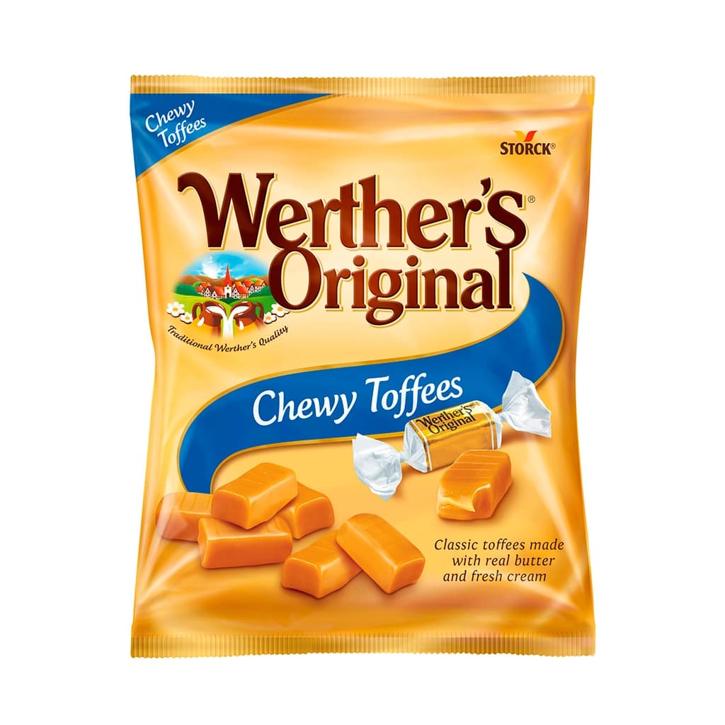 Storck Werther's Caramel Chew Candy 80G.
