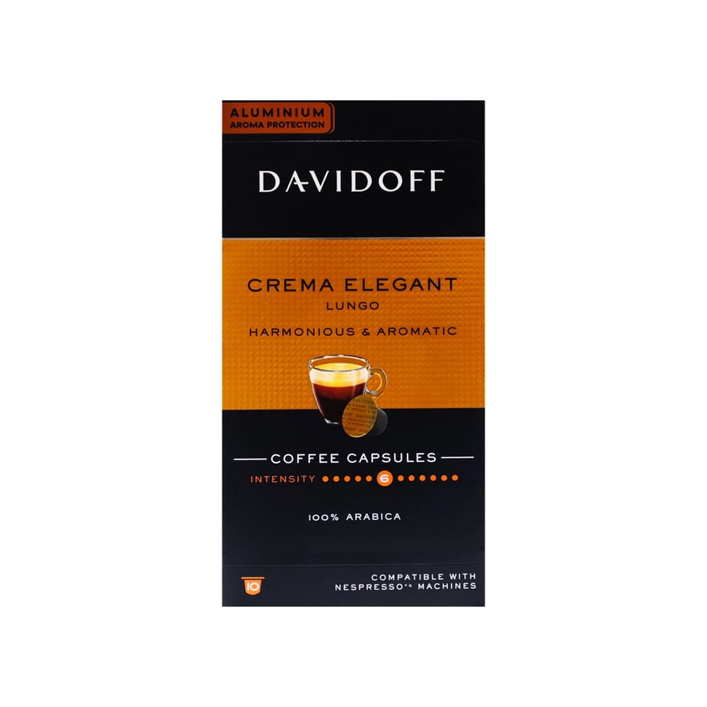 DAVIDOFF CREMA ELEGANT CAPSULES 55G.