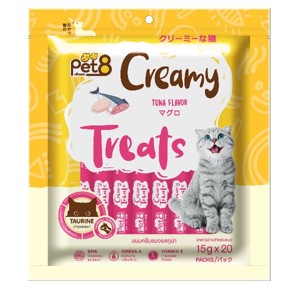 Pet8 Creamy Treats Tuna Scallop 15Gx20