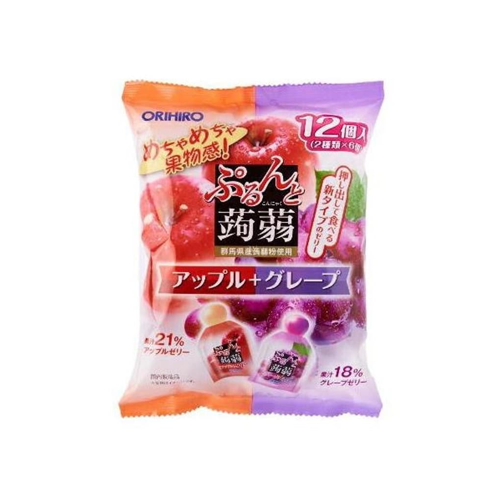 ORIHIRO Konjac Jelly Apple & Grape Flavor 240g.