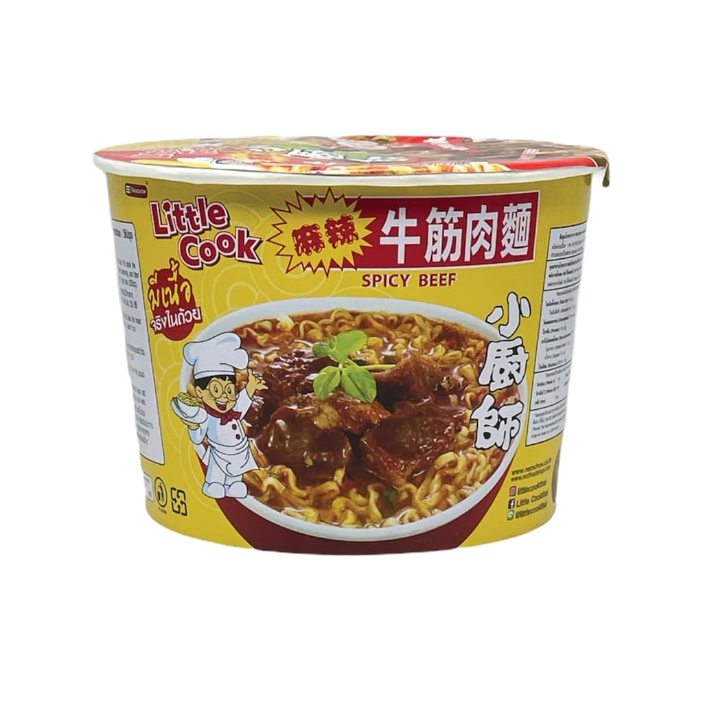 Little Cook Premium Cup Noodle Spicy Beef Flavor 150 g.
