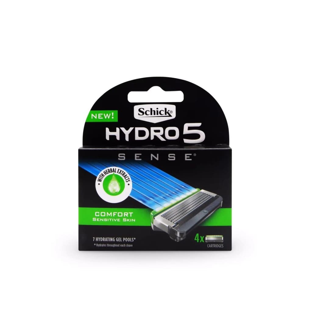 Schick Hydro 5 Sense Blades Comfort Sensitive Skin 4PCS.