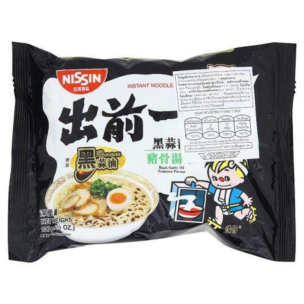 นิชชิน บะหมี่กึ่งฯกระดูกหมู&กระเทียม100G