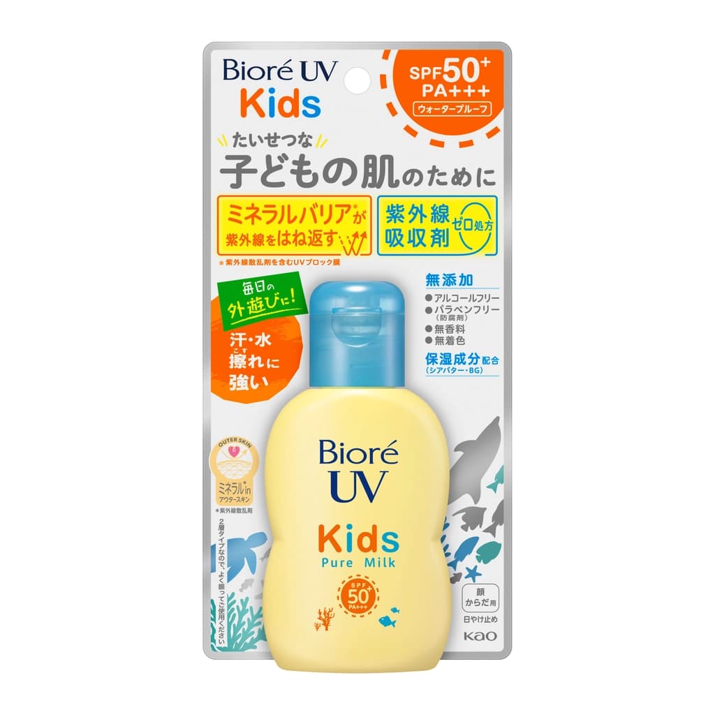 Biore UV Kids Pure Milk SunscreenSPF50 70Ml.