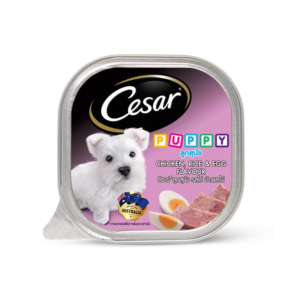 CESAR PUPPY CHICKEN, EGG&RICE 100G
