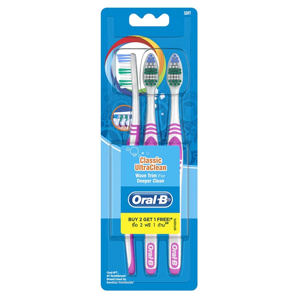 Oral B Toothbrush Classic 40 Soft Pack 2 Get 1 Free