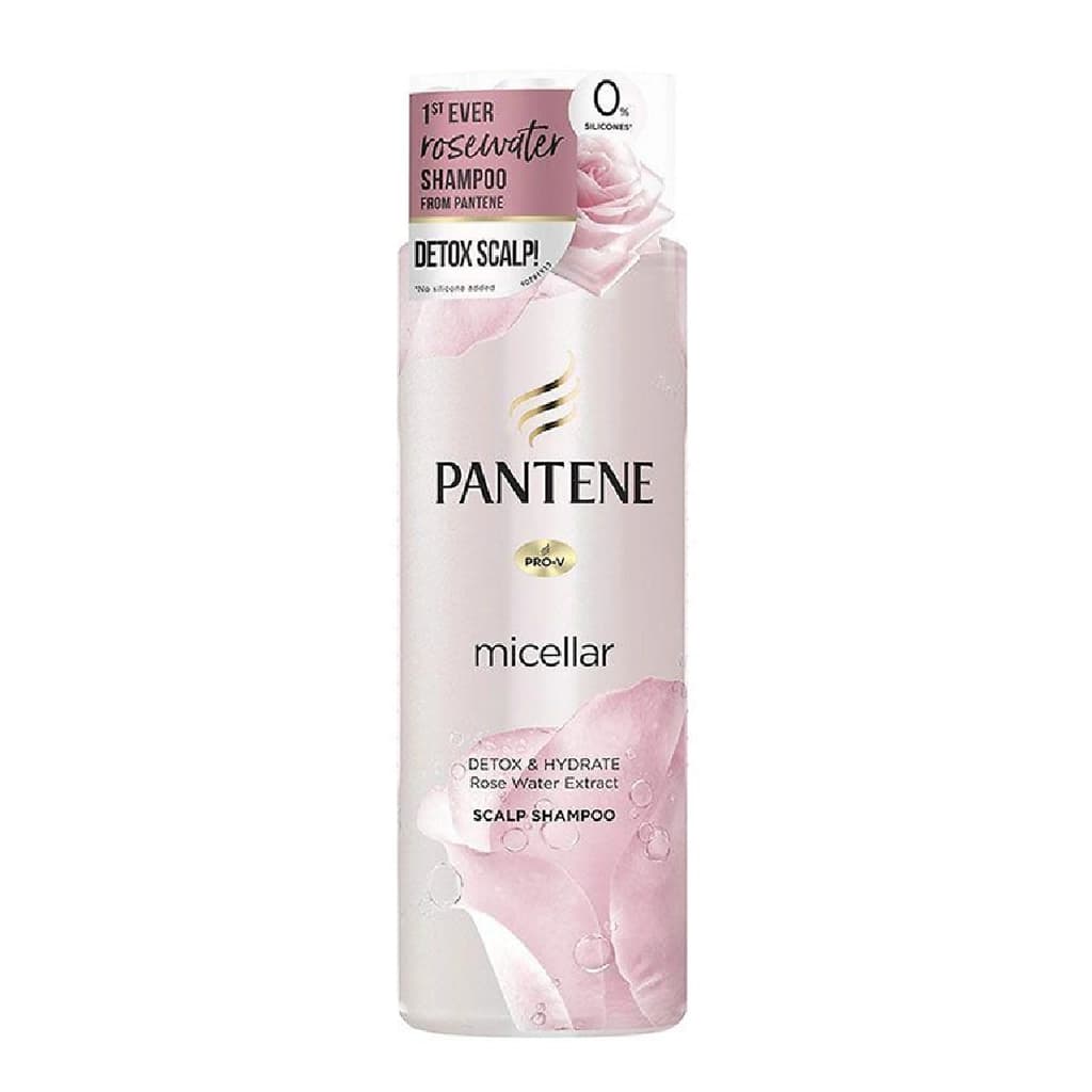 Pantene Micellar Detox & Hydrate Rose Water Extract Scalp Shampoo 530ML.
