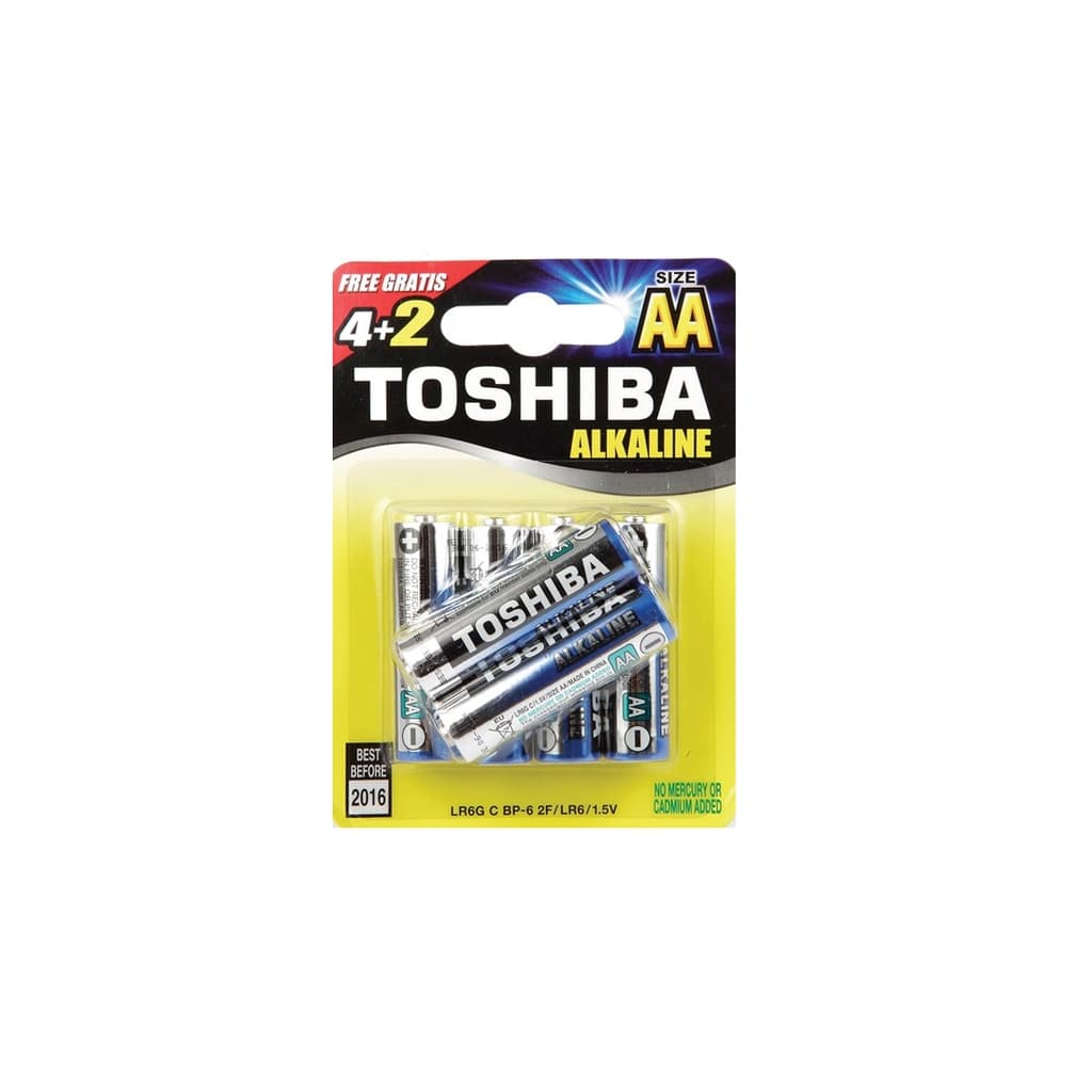 Toshiba Alkaline AA Pack 6