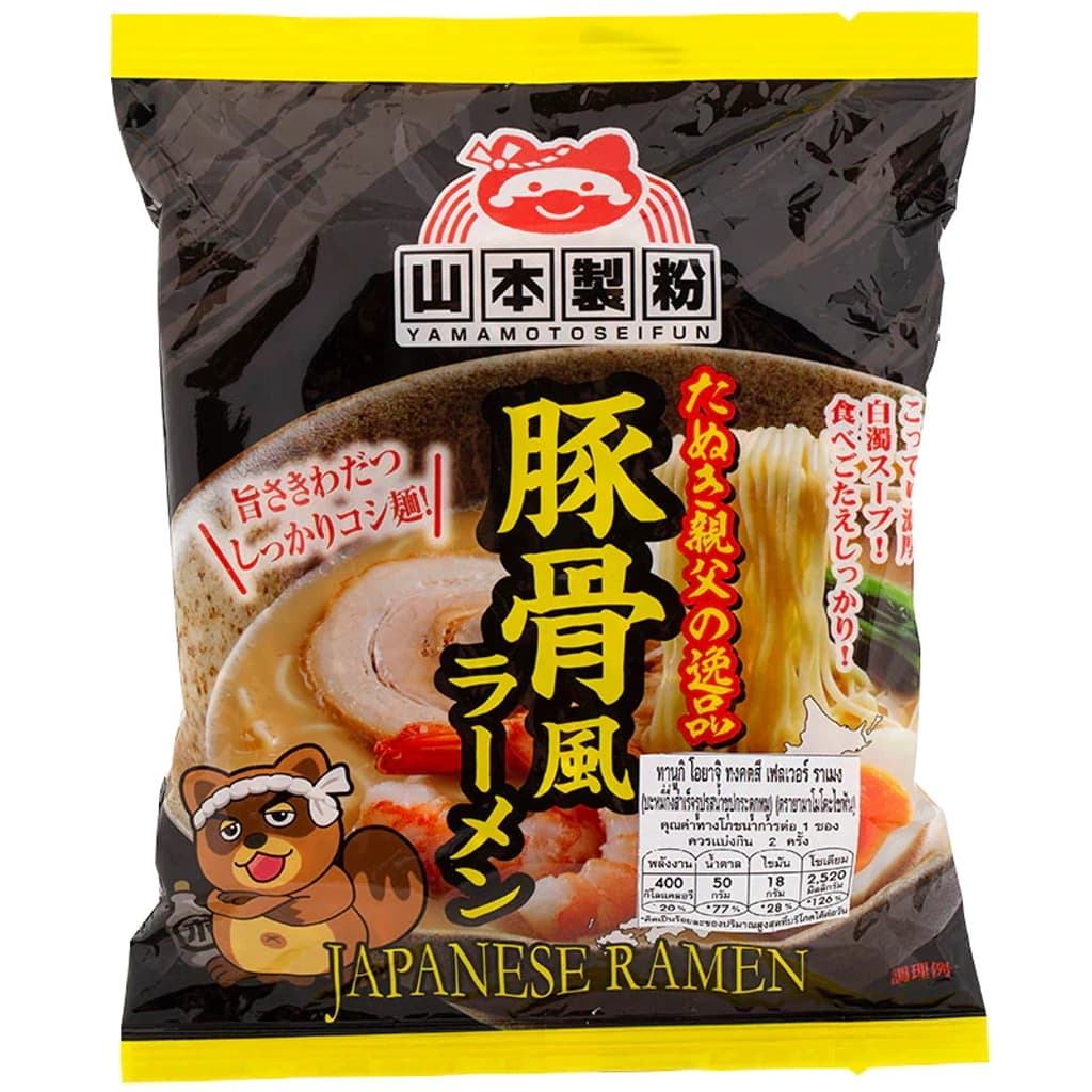 Yamamoto SeifunTanuki Oyaji Tonkotsu Flavor Rahmen  90g.