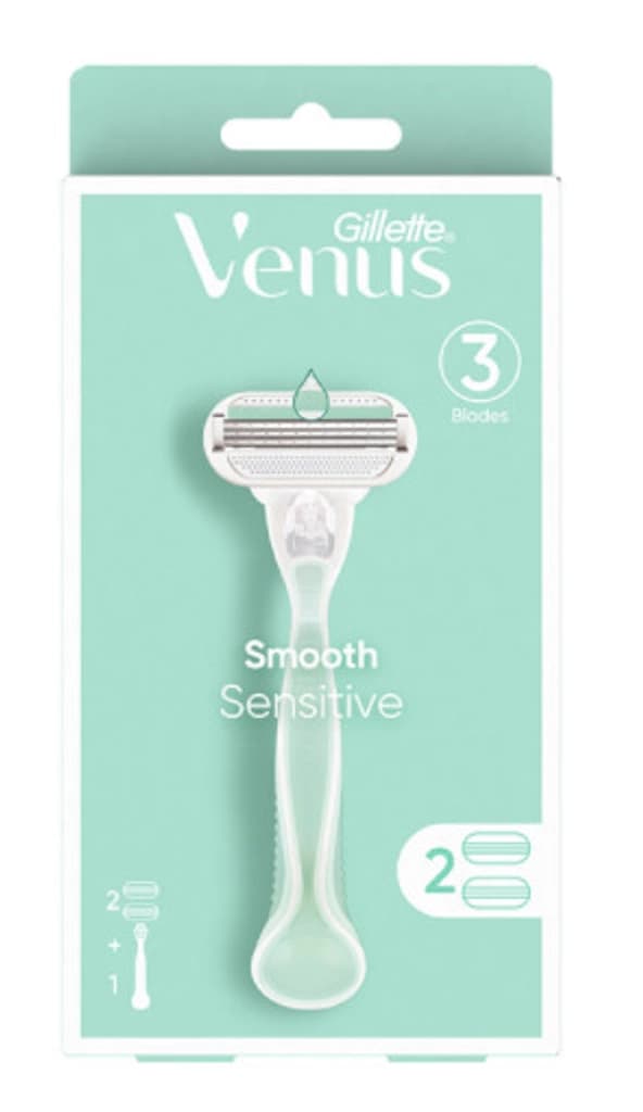 Gillette Venus Smooth Sensitive 2 Up 1X6X6