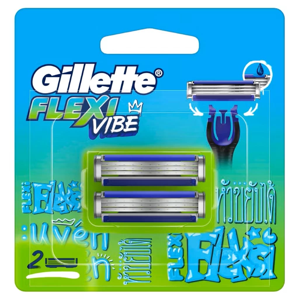 GILLETTE FLEXI VIBE 2 CARTS.