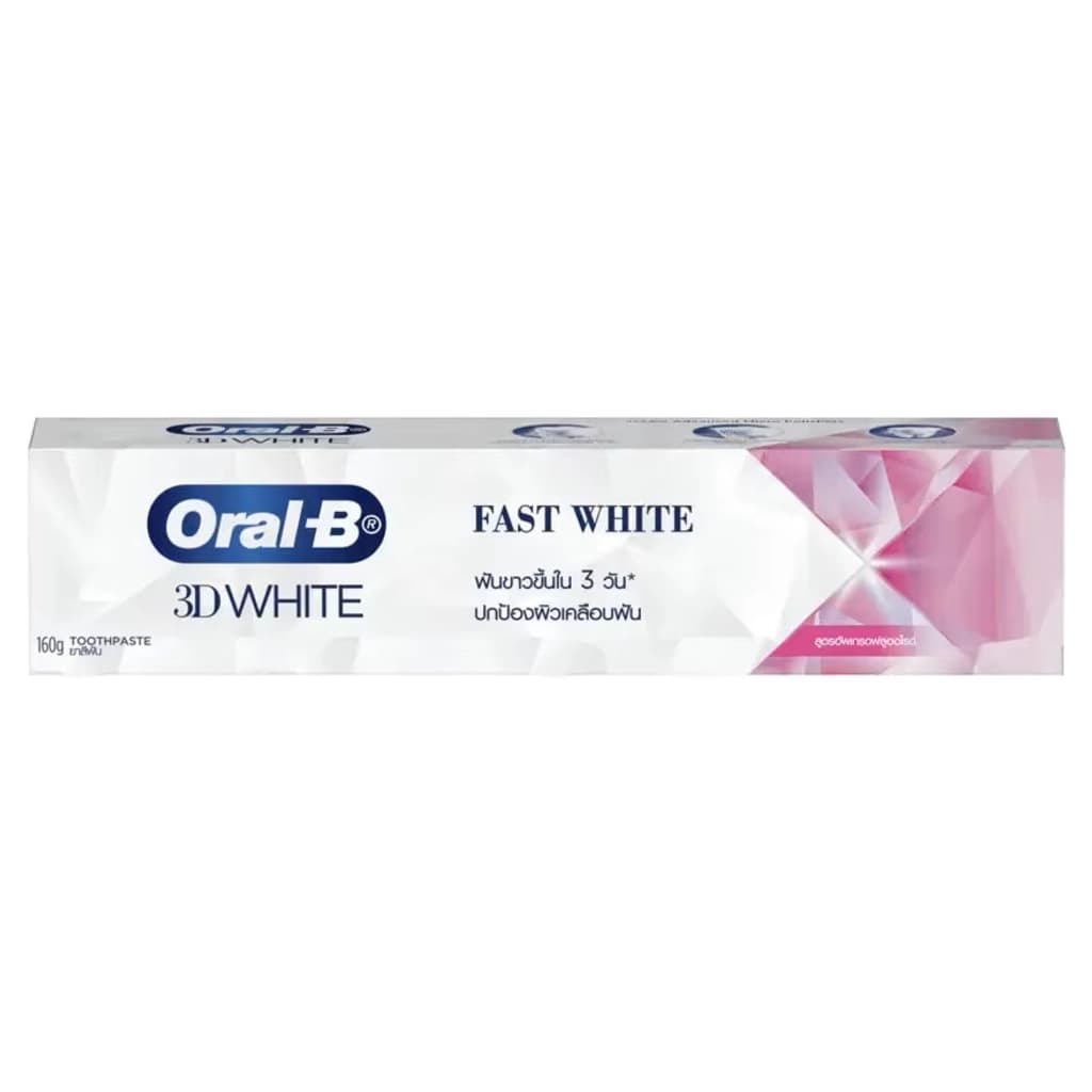 ORAL-B 3DWHITE FAST WHITE FORTIFYING MINERAL TOOTHPASTE 160G.