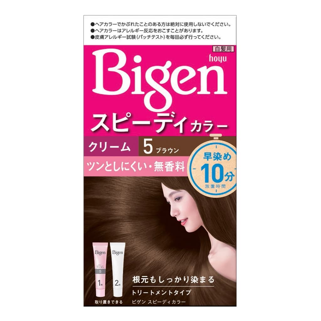 Bigen Speedy Hair Color Dark Brown No.5 170G.