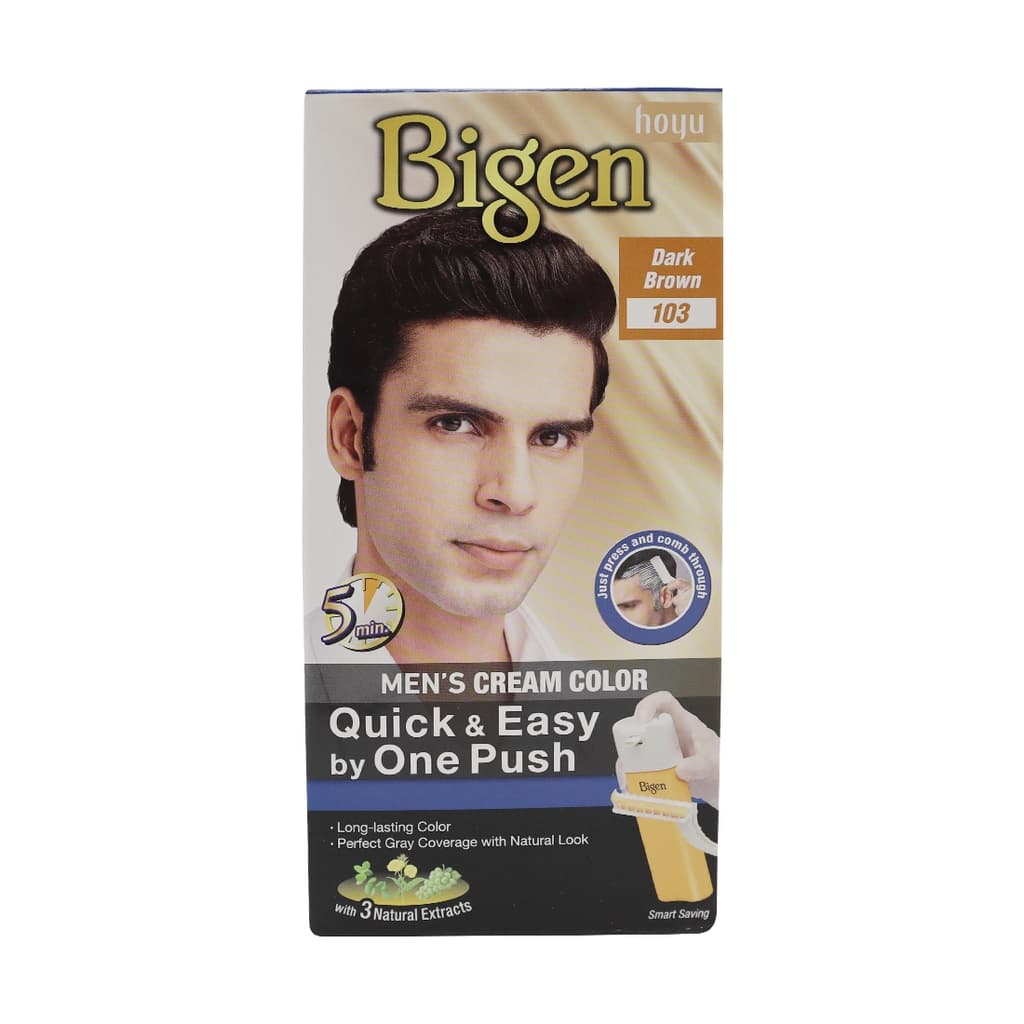 Bigen Men's Cream Color#103 Dark Brow 80G