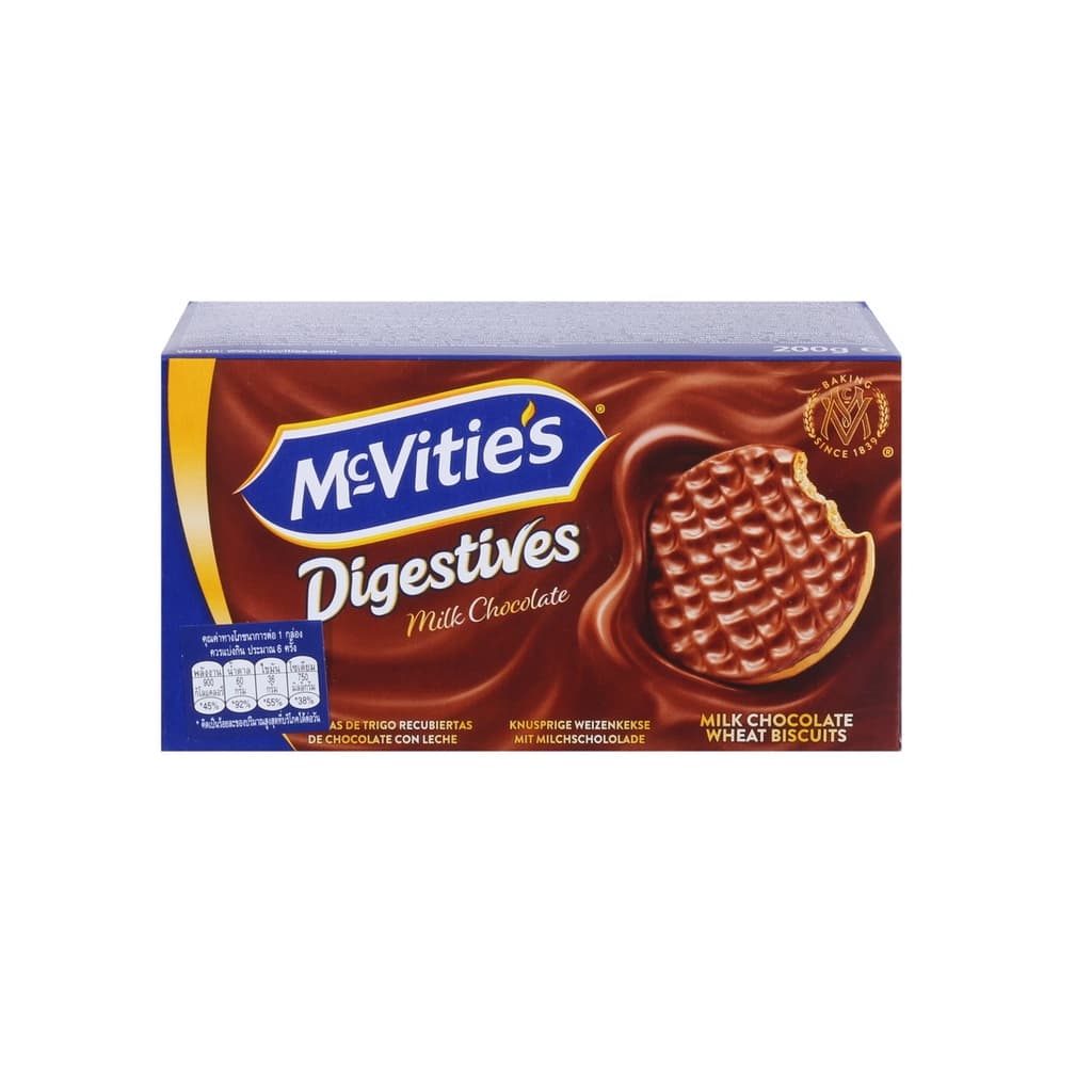 Mcvities Digestive Milk Chocolate Biscuits 200G.