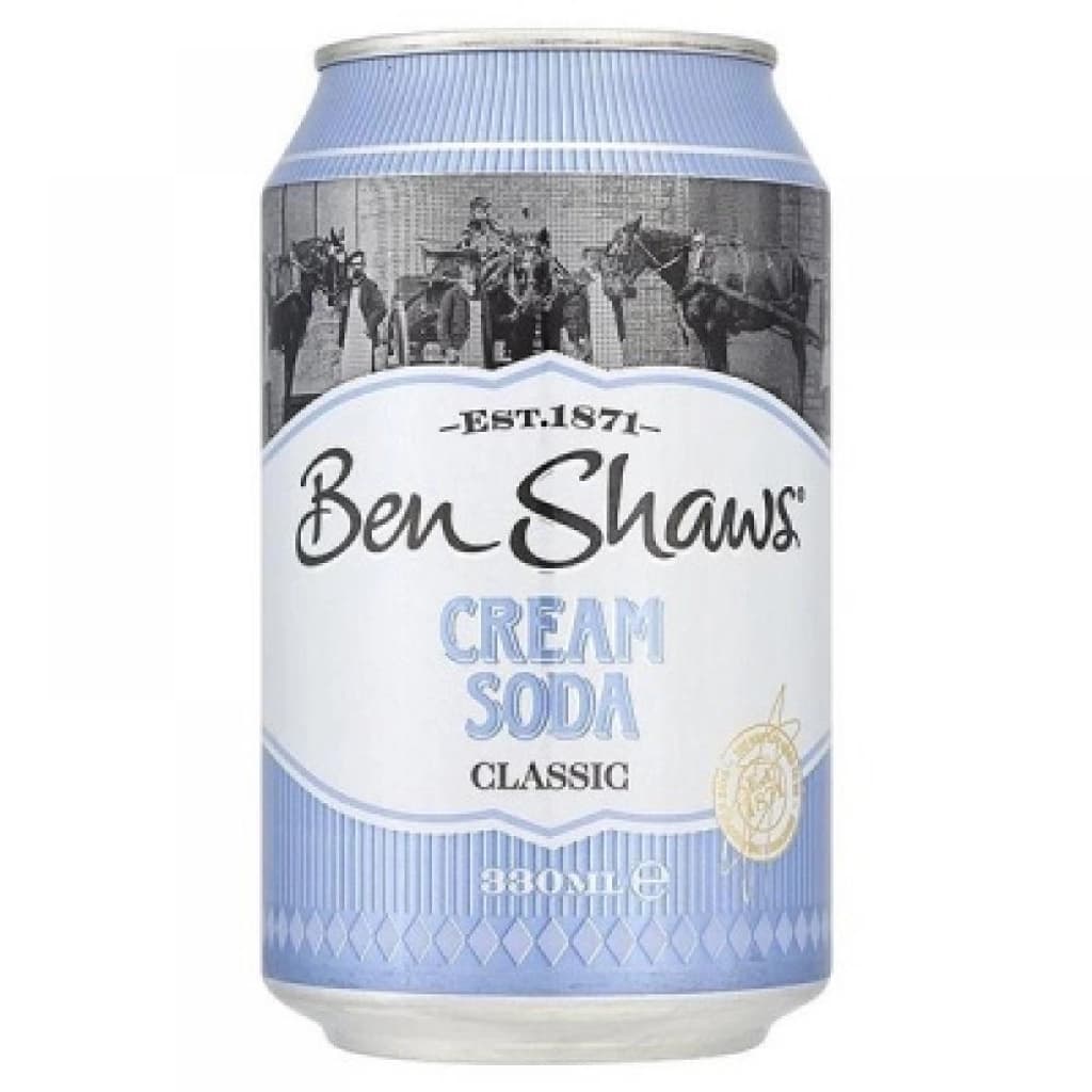 Ben Shaws Cream Soda Can 330ML.