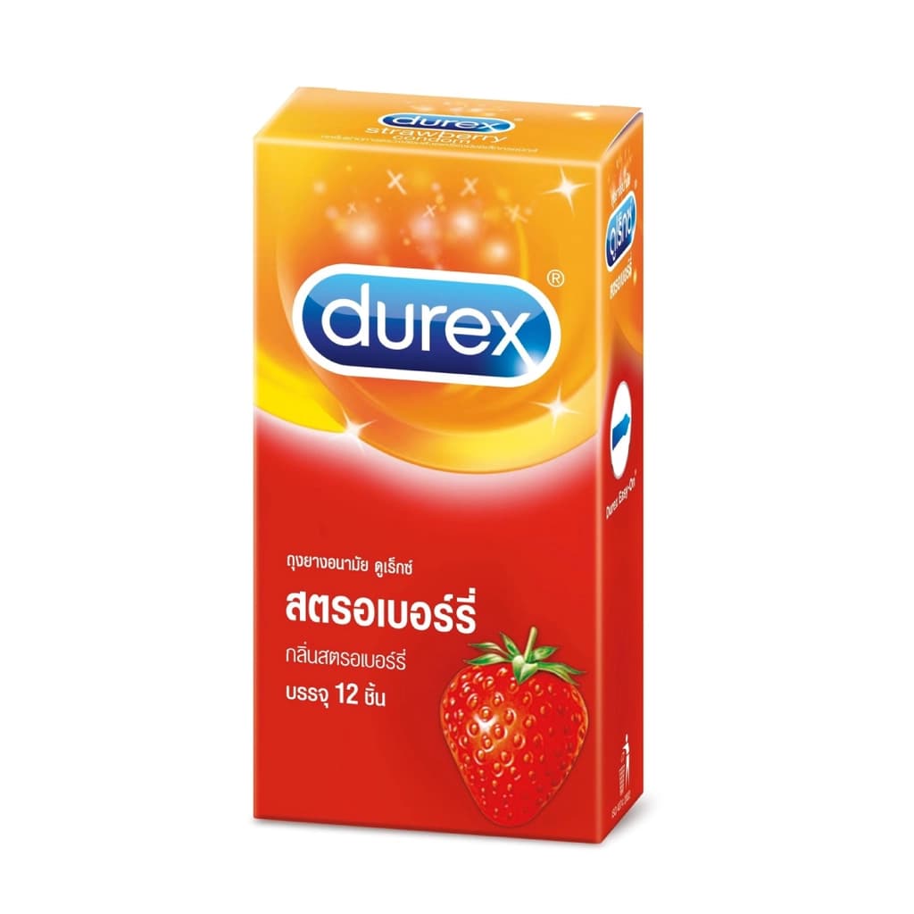 Durex Strawberry Condoms 12PCS.