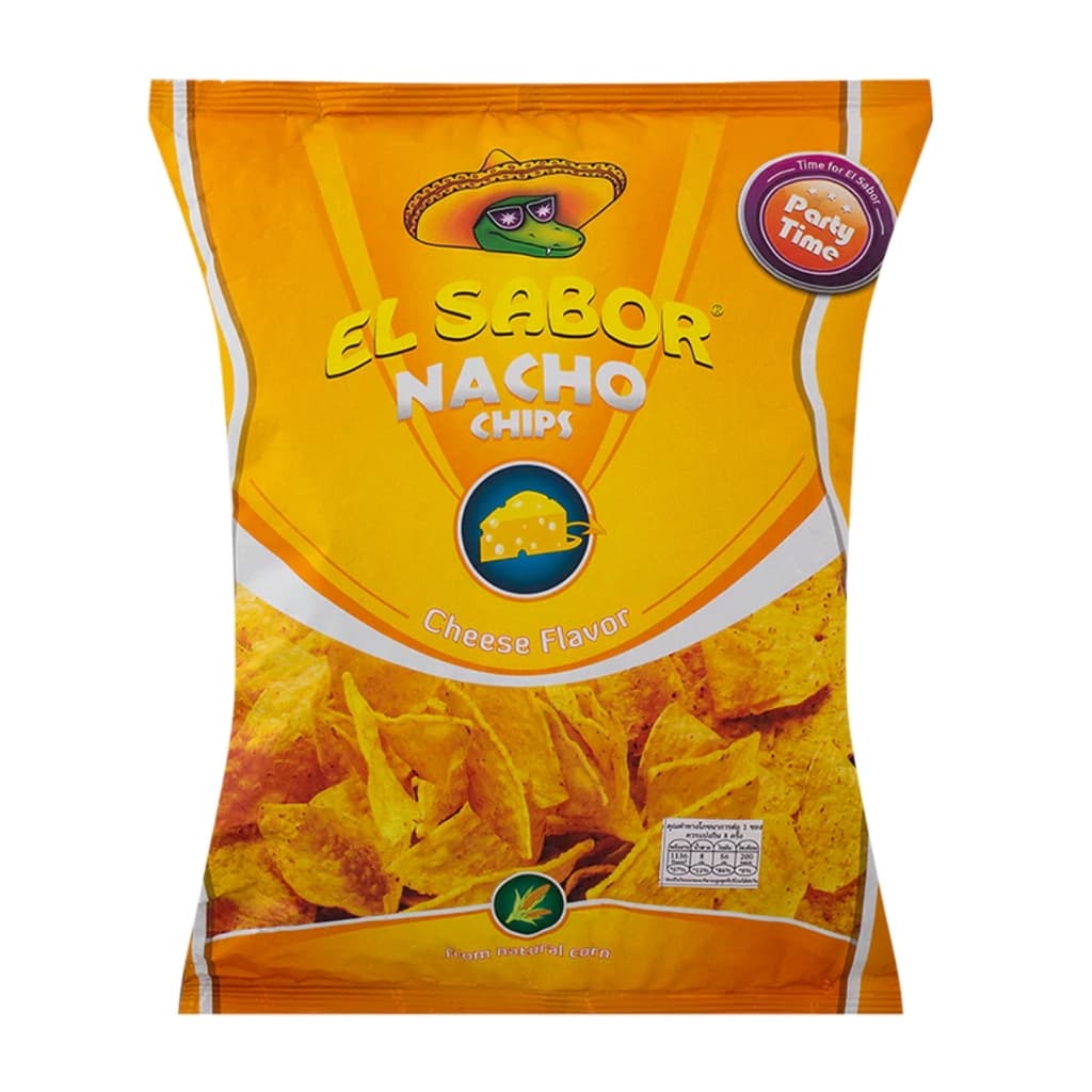 El Sabor Nacho Chips Cheese 225G.