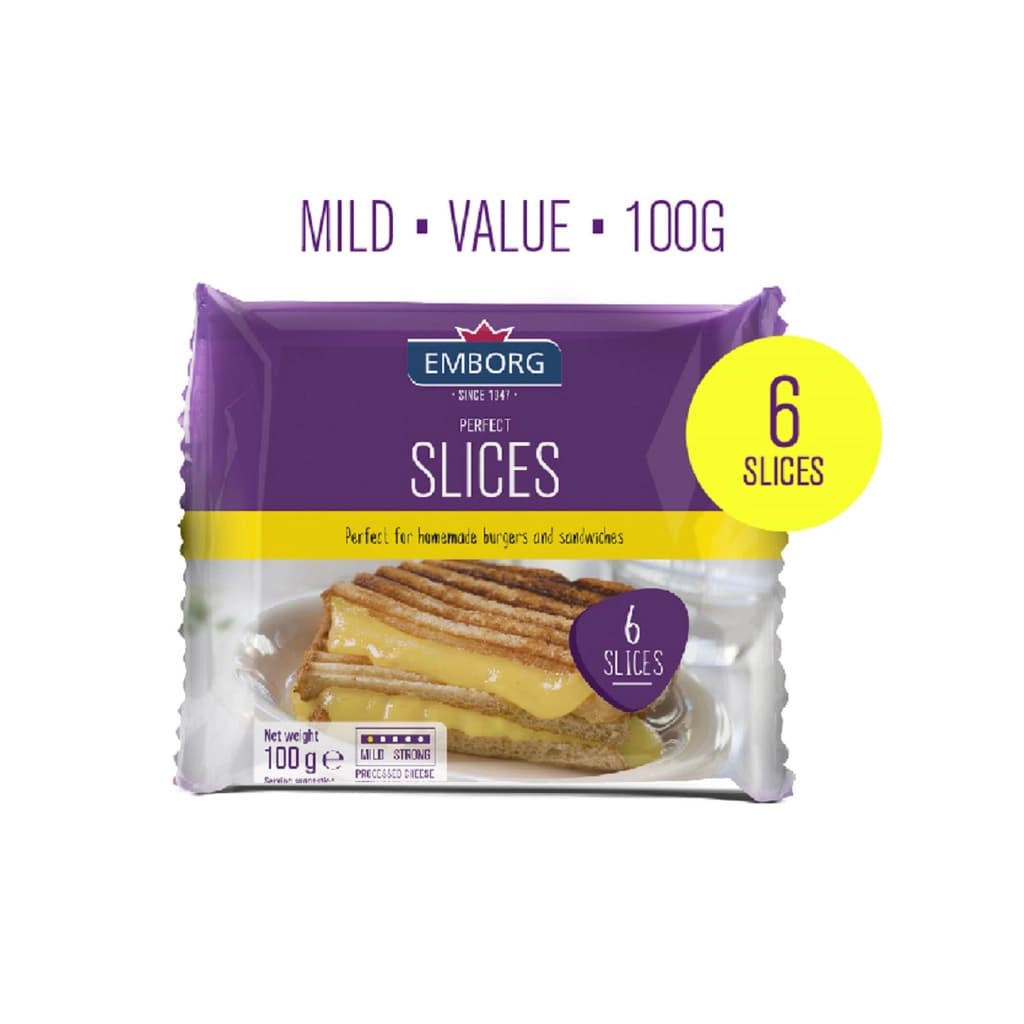 Emborg Perfect Cheese Slices 100G.