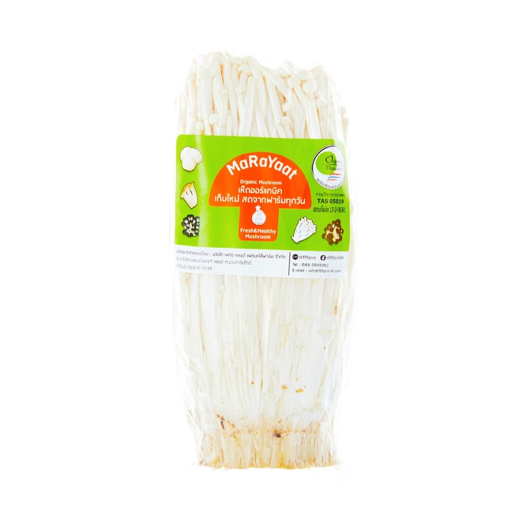 Marayat Farm Organic Enokitake Mushroom 200G.