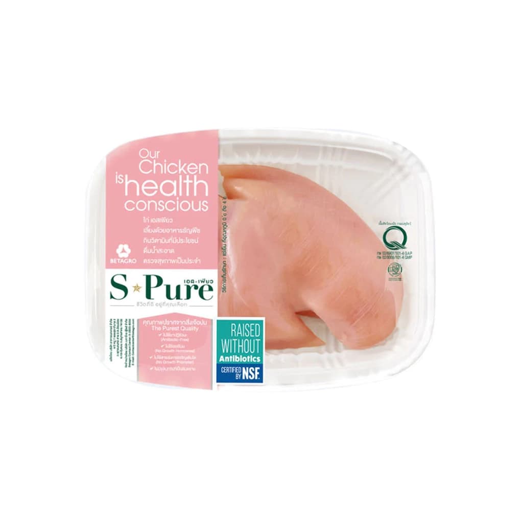 เอส-เพียว อกไก่ลอกหนัง 400ก.