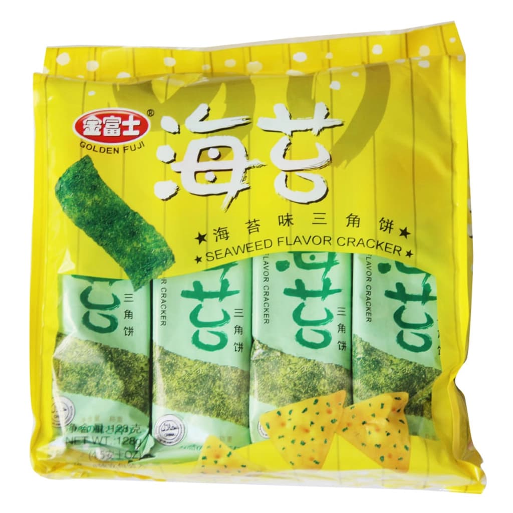 โกลเด้นฟูจิ ขนมปั้งสามเหลี่ยมสาหร่าย128ก
