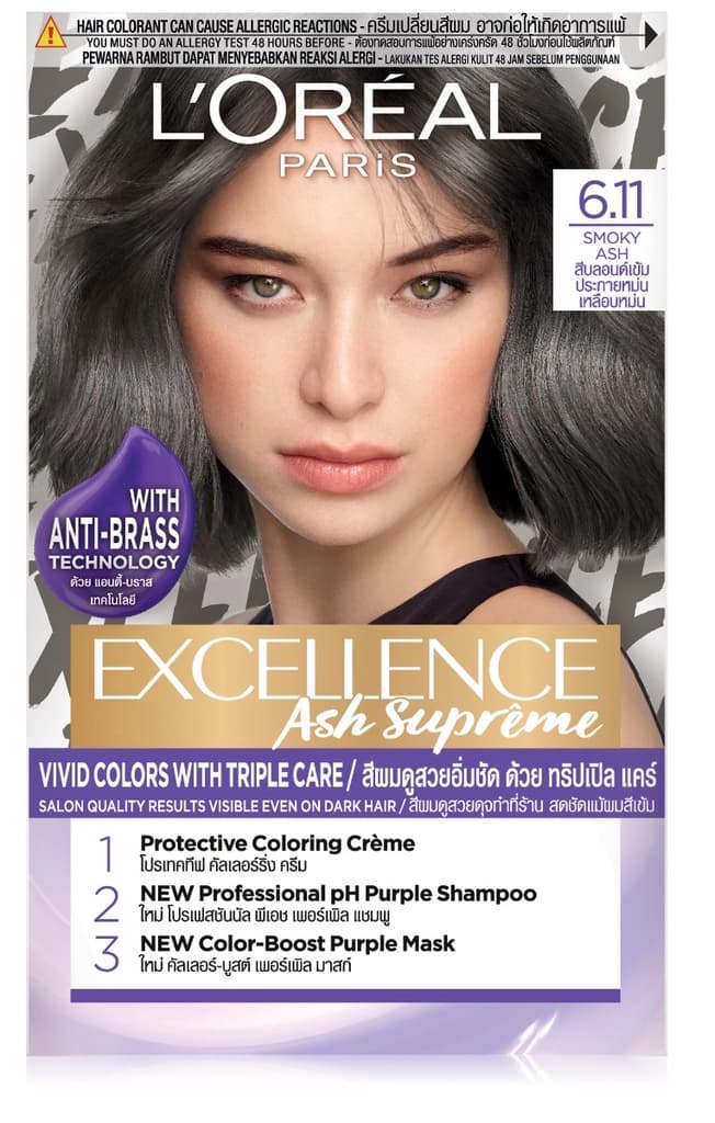 ลอรีอัล ปารีส เอ็กซ์เซลเลนซ์ แอช ซูพรีม#6.11 สีบลอนด์เข้มประกายหม่นเหลือบหม่น 172มล.