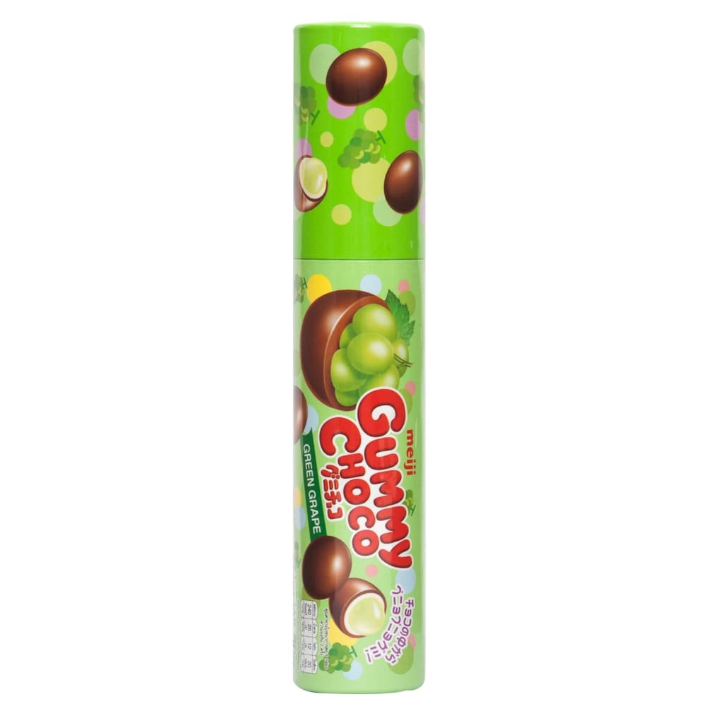 Meiji Gummy Choco Green Grape Confectionery 50G.