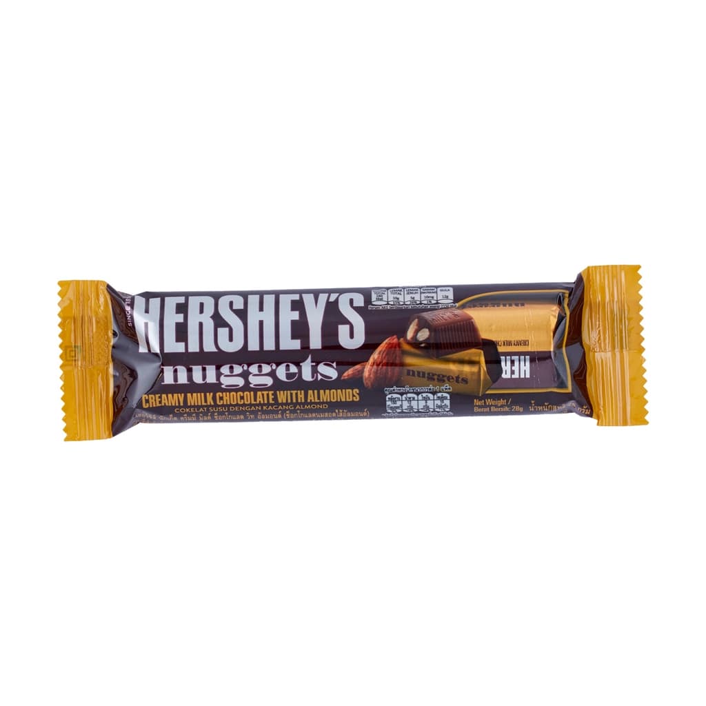 Hershey's Nuggets Milk Chocolate with Almonds 28G.