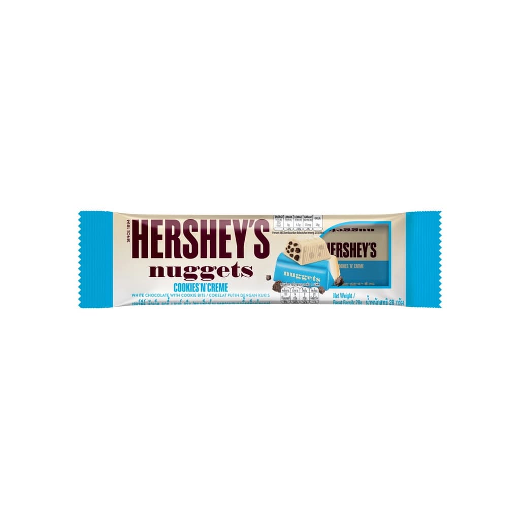 Hershey's Nuggets Cookies & Cream White Chocolate 28G.