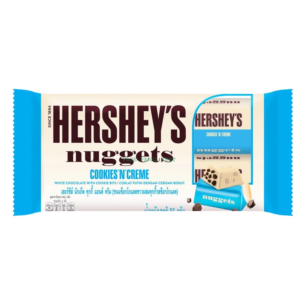 Hershey's Nuggets Cookies & Cream White Chocolate 56G.