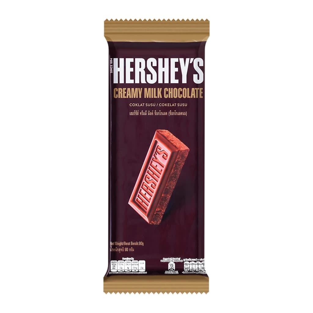 HERSHEY'S BAR MILK CHOCOLATE 90G(1X12)