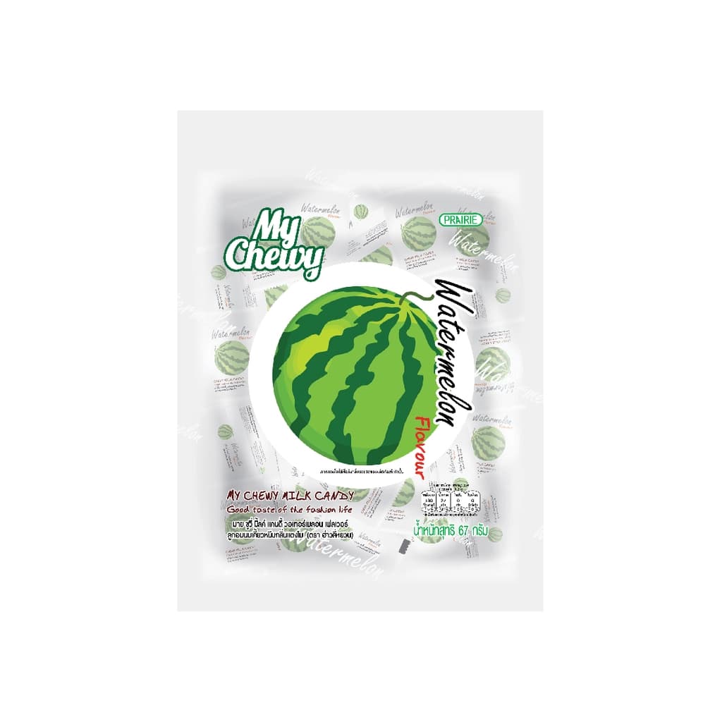 Haoliyuan Chewy Milk Candy Watermelon Flavour360G.