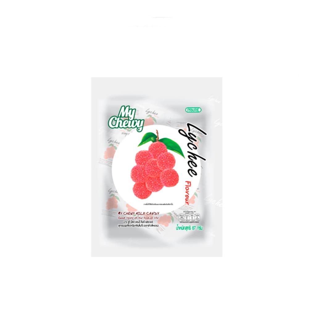 Haoliyuan Chewy Milk Lychee Flavour Candy 67G.