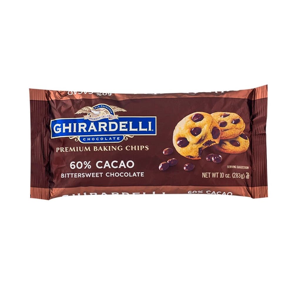 Ghirardelli 60% Cacao Bittersweet Chocolate Chips Premium 283G.