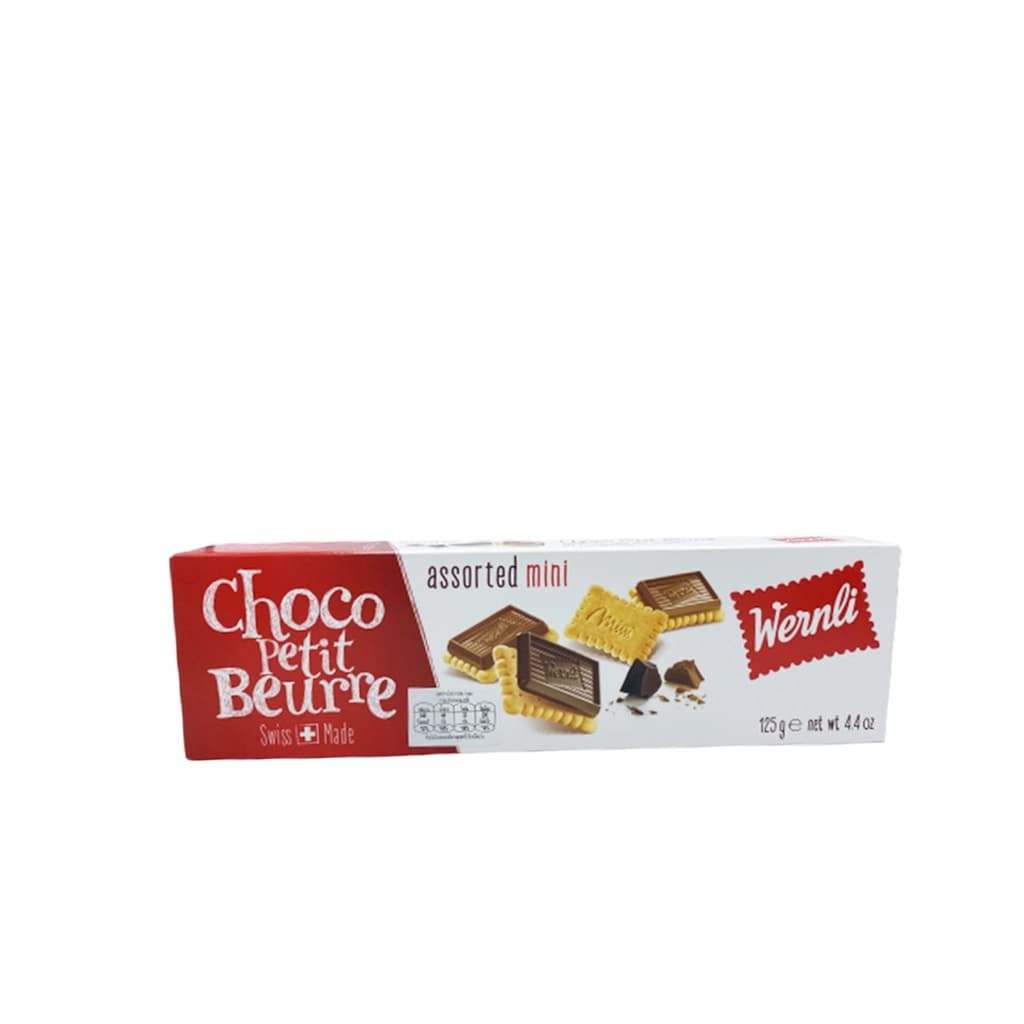 Wernli Mini Choco Petit Beurre Assorti Biscuits 125G.