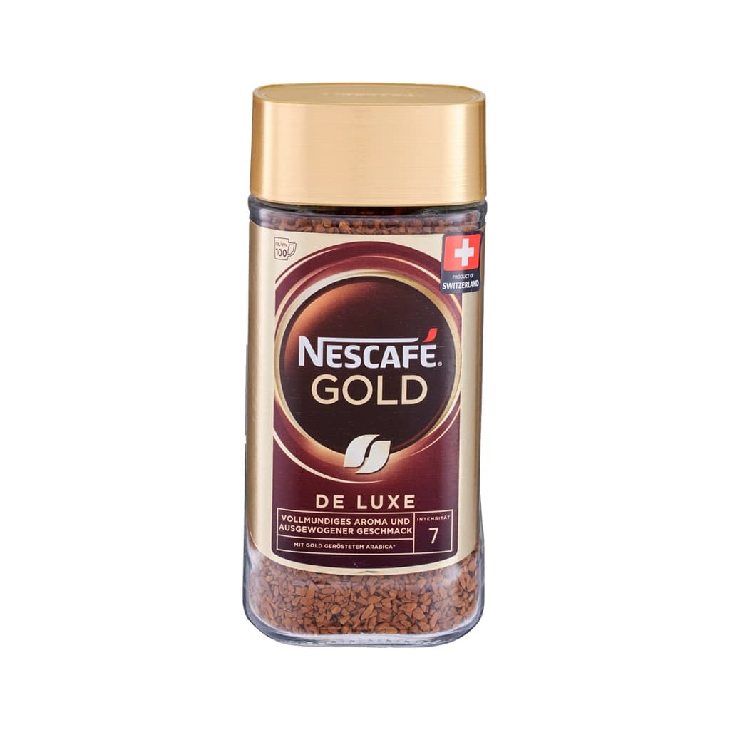 Nescafe Gold De Luxe Instant Coffee 200G.