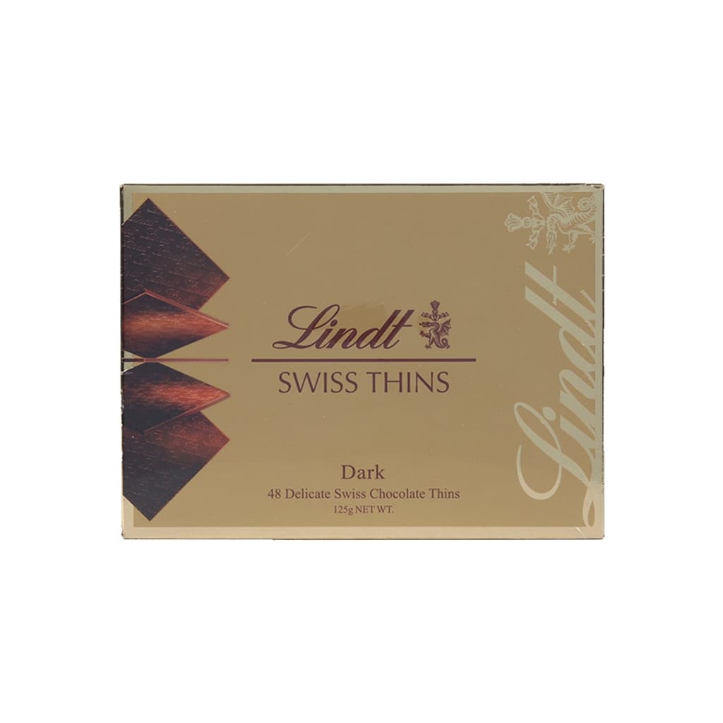 Lindt Thin Dark Chocolate 125G.