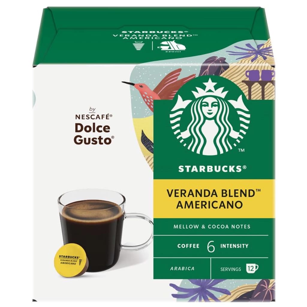 สตาร์บัคส์ วีรีนด้าเบลนด์ กาแฟอเมริกาโน่ชนิดแคปซูล 8.5ก. 12 แคปซูล